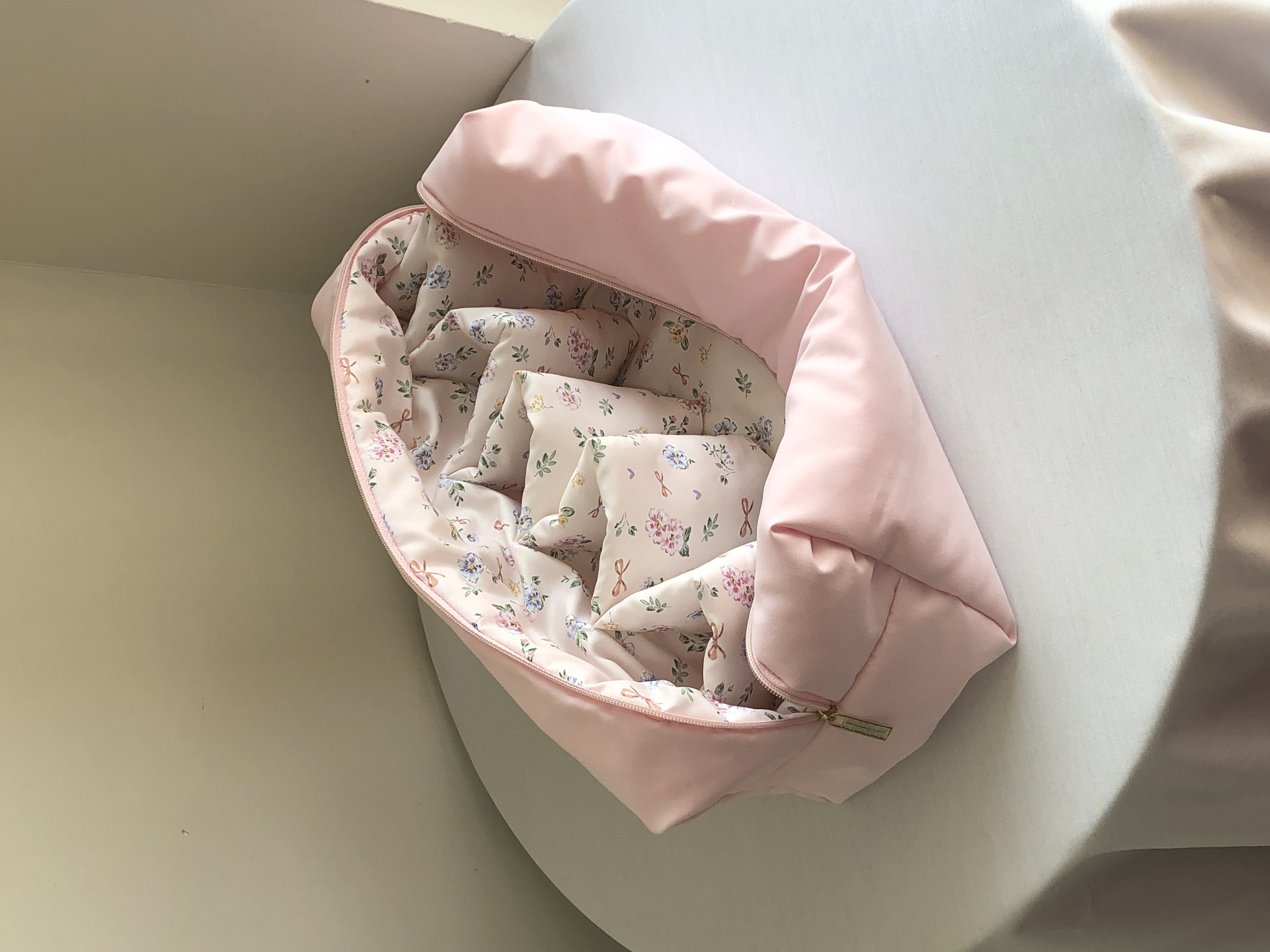 دایسون بگ صورتی پاستیلی/گلگلی کرم 🌸