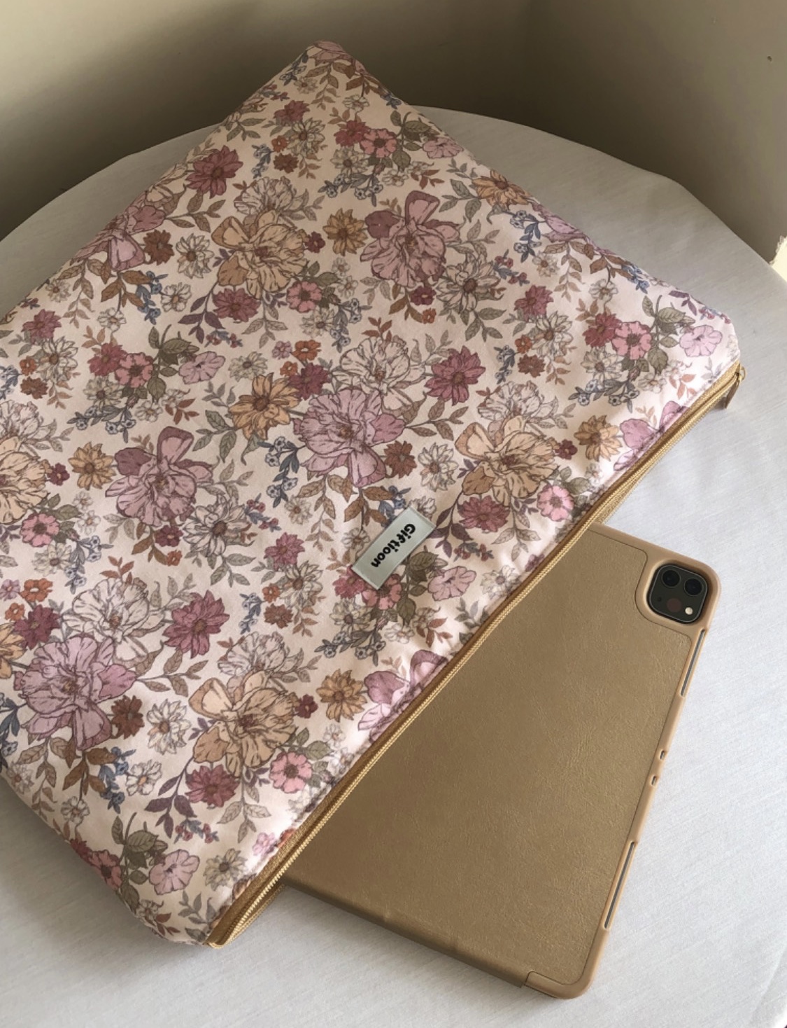 کاور لپتاپ/آیپد گلگلی صورتی 🌸